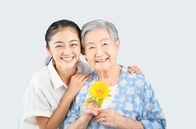 母娘での記念写真